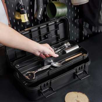 Gambar produk RVETEE Kotak Perkakas Penyimpanan Barang Tukang Toolbox Hard Case 15L - RV-50