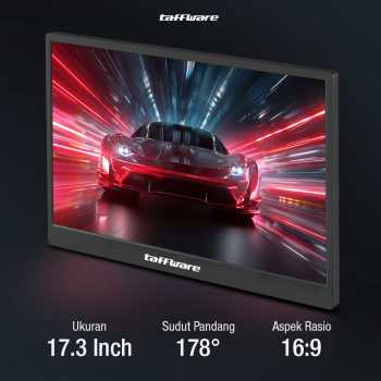 Gambar produk Taffware Portable Monitor 17.3 Inch IPS FHD 60Hz Type C Mini HDMI - 1730XTS