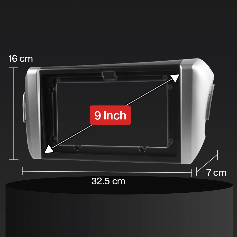 KUFINE Frame Head Unit ABS 9 Inch Car Player Toyota Innova 2016-2018 - KF-22 Gambar produk KUFINE Frame Head Unit ABS 9 Inch Car Player Toyota Innova 2016-2018 - KF-22