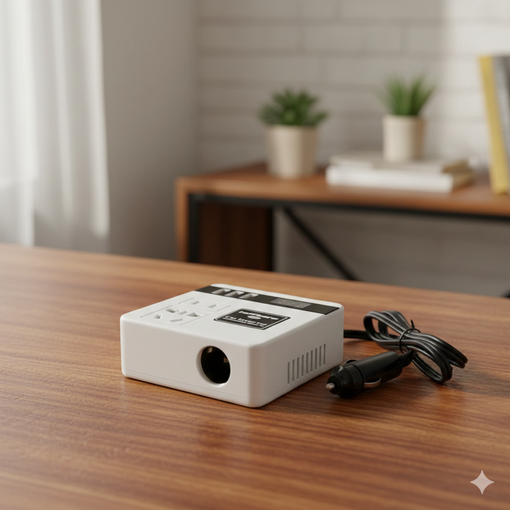 Taffware Car Power Inverter DC to DC 12/24V to 110/220V 100W - EA851 Gambar produk Taffware Car Power Inverter DC to DC 12/24V to 110/220V 100W - EA851