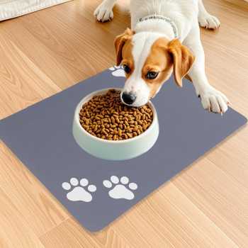 PAWLAND Alas Tempat Makan Kucing Anjing Feeding Mat Anti Slip 40x60cm - PL-10