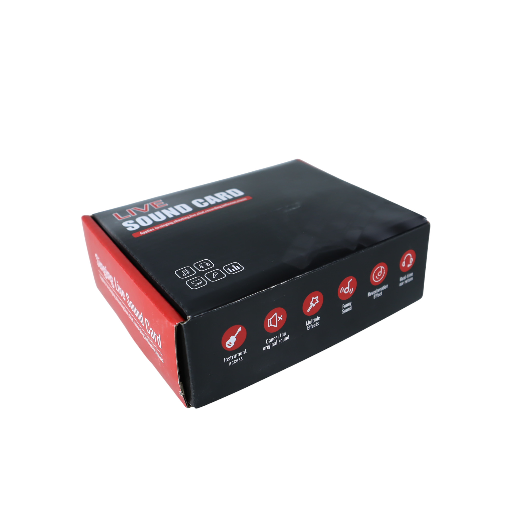 VEG External USB Sound Card Live Karaoke Recording RGB English Version - V8 Gambar produk VEG External USB Sound Card Live Karaoke Recording RGB English Version - V8