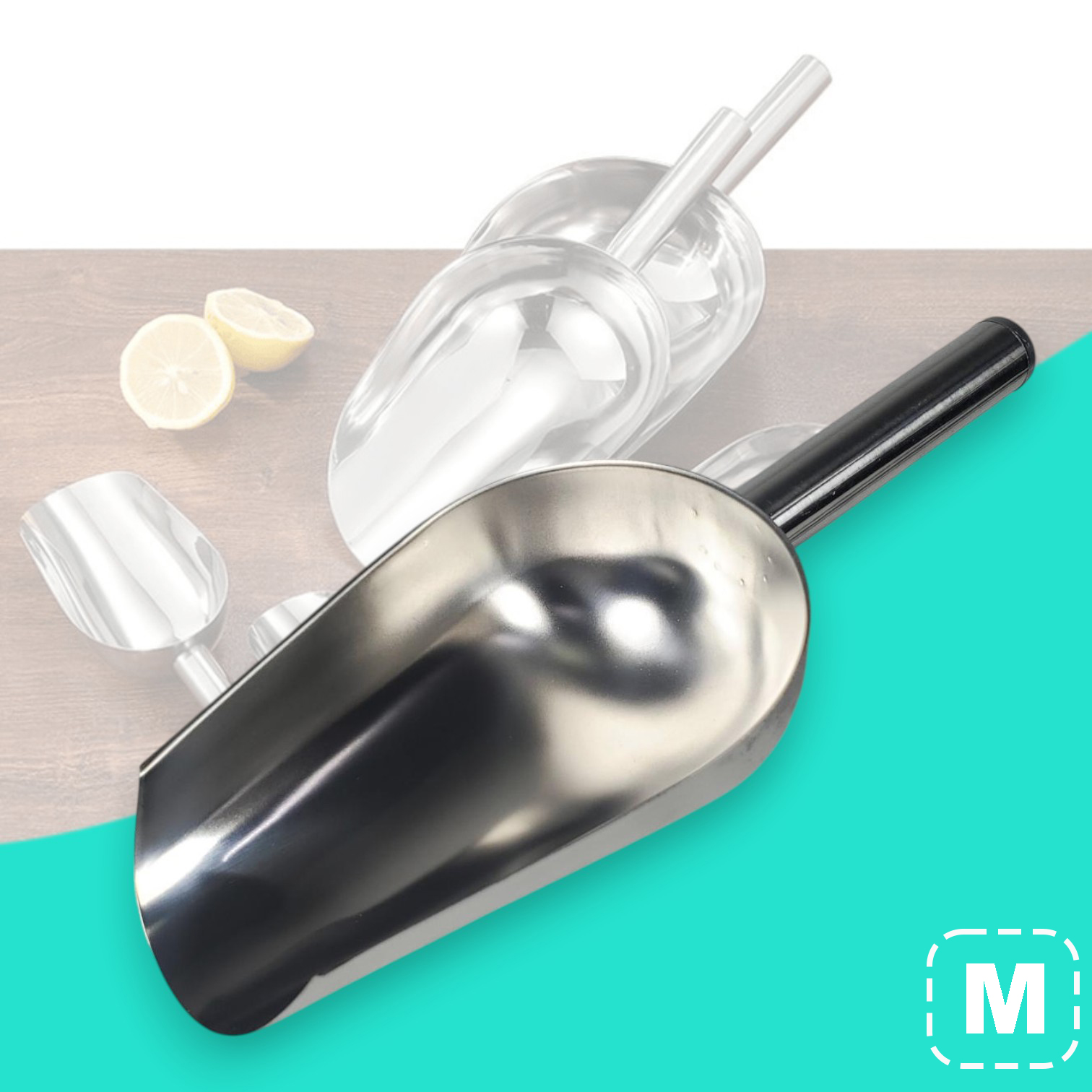 TaffHOME Sekop Es Measure Scoop Sweet Candy Buffet Stainless Steel 201 M - CAN02 Gambar produk TaffHOME Sekop Es Measure Scoop Sweet Candy Buffet Stainless Steel 201 M - CAN02