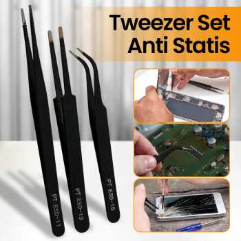 Pinset Serbaguna Anti Static Multifunction Electronic Tweezers 3 PCS - TS-9803