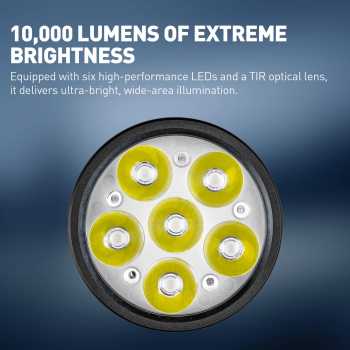 Gambar produk NEXTORCH Lampu Senter LED Bright Tactical USB Type C 10000 Lumens - HL10