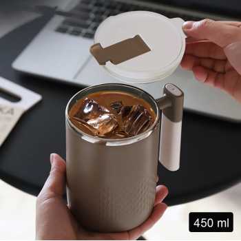 LECHANG Mug Minum Panas Dingin Tumbler Coffee Tea With Strainer 450ml - ZL-20