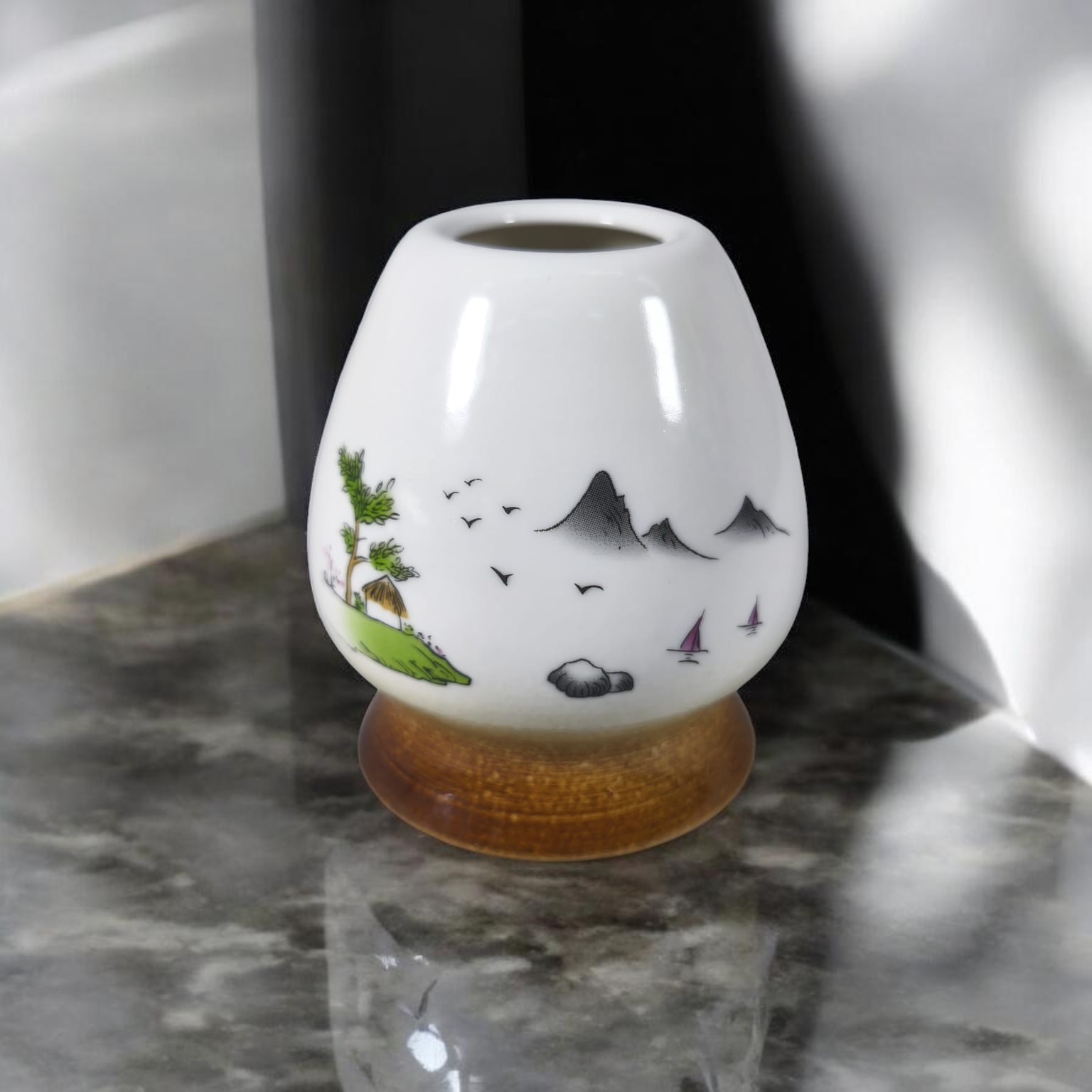 One Two Cups Matcha Set Kit Chasen Whisk Stand Chashaku Spoon 4 PCS - S35 Gambar produk One Two Cups Matcha Set Kit Chasen Whisk Stand Chashaku Spoon 4 PCS - S35