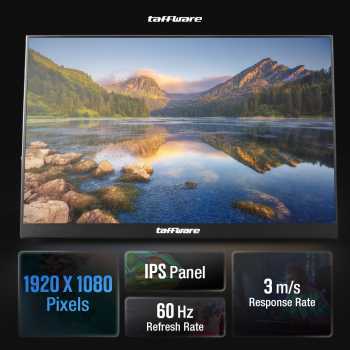 Gambar produk Taffware Portable Monitor 17.3 Inch IPS FHD 60Hz Type C Mini HDMI - 1730XTS