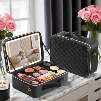 SNU Tas Organizer Make Up Kosmetik Multifungsi with Mirror 26x23x12cm - F300