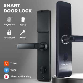 TaffHOME Smart Door Lock Tuya App Bluetooth Fingerprint Password - MJ1S