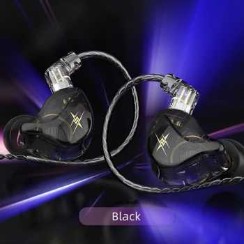 QKZ Earphone In-Ear Wired Detachable HiFi Noise Cancellation with Mic - ZXT