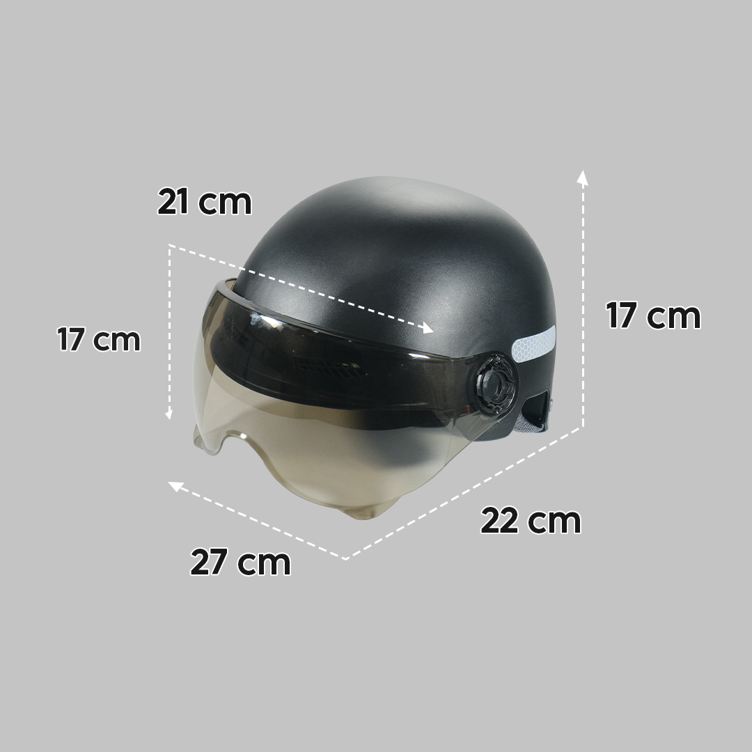 Lamgool Helm Sepeda Skuter Retro Motorcycle Helmet with Visor - U10 Gambar produk Lamgool Helm Sepeda Skuter Retro Motorcycle Helmet with Visor - U10