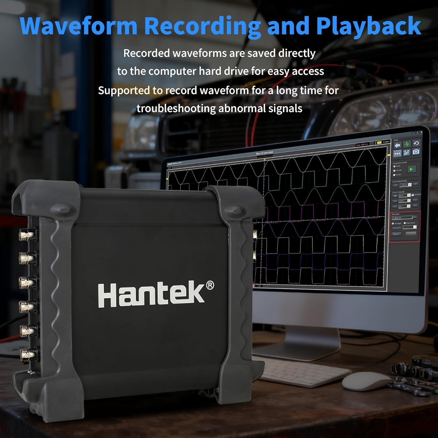 Hantek Oscilloscope Automotive Signal Generator 8 Channel USB 2.0 - 1008C Gambar produk Hantek Oscilloscope Automotive Signal Generator 8 Channel USB 2.0 - 1008C