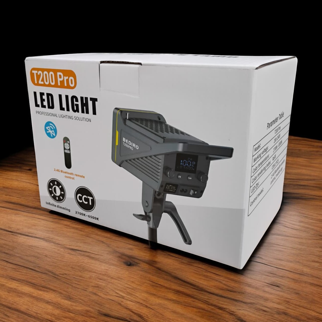 BEDIRO Lampu Studio LED Fill Light 3in1 Color Universal Mount 200W - T200 Pro Gambar produk BEDIRO Lampu Studio LED Fill Light 3in1 Color Universal Mount 200W - T200 Pro
