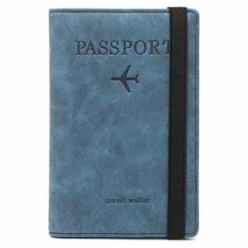 Andbana Dompet Paspor Cover Card Holder Travel Wallet RFID Blocking - YXY79