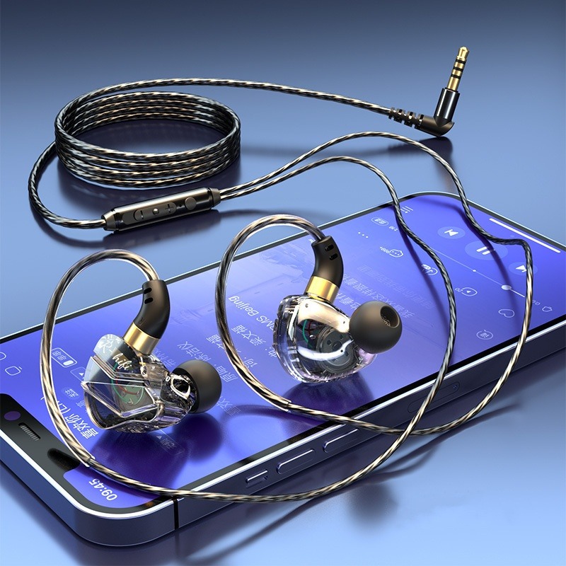 WKZ Earphone In-Ear Subwoofer Gaming Computer Sports Round Headband Jack 3.5mm - S16 Gambar produk WKZ Earphone In-Ear Subwoofer Gaming Computer Sports Round Headband Jack 3.5mm - S16