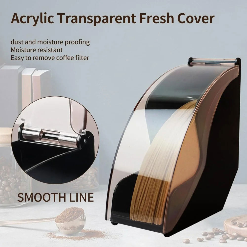 Zlish Tempat Filter Kertas Kopi Filter Paper Coffee Holder Acrylic - ZJ020 Gambar produk Zlish Tempat Filter Kertas Kopi Filter Paper Coffee Holder Acrylic - ZJ020