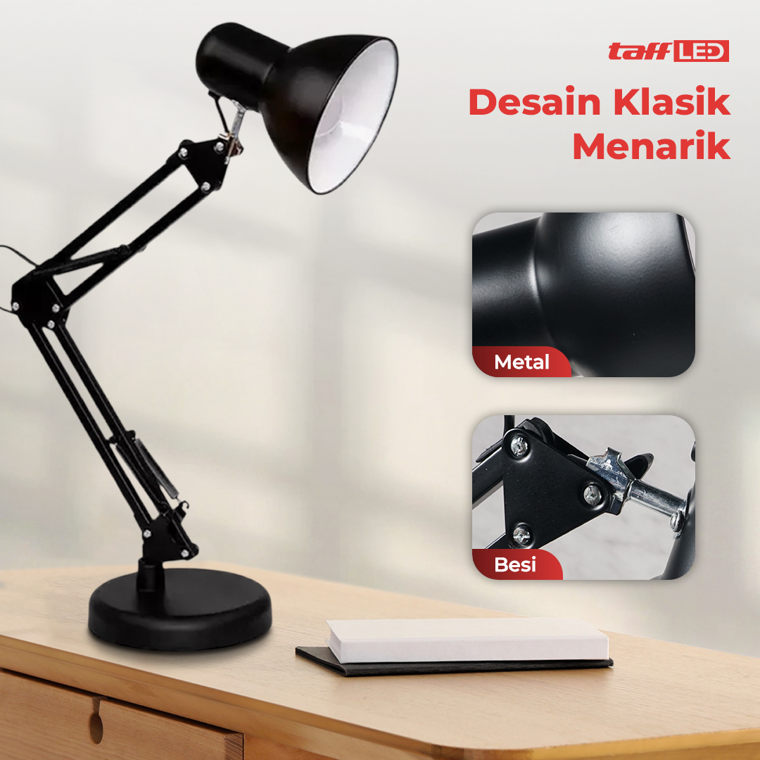 YODIF Lampu Meja Belajar LED Bracket Adjustable E27 - AT-1002 Gambar produk YODIF Lampu Meja Belajar LED Bracket Adjustable E27 - AT-1002