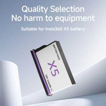 Gambar produk COOLSHOW Baterai Kamera Aksi Insta360 X5 Rechargeable 2800mAh - JH-X5
