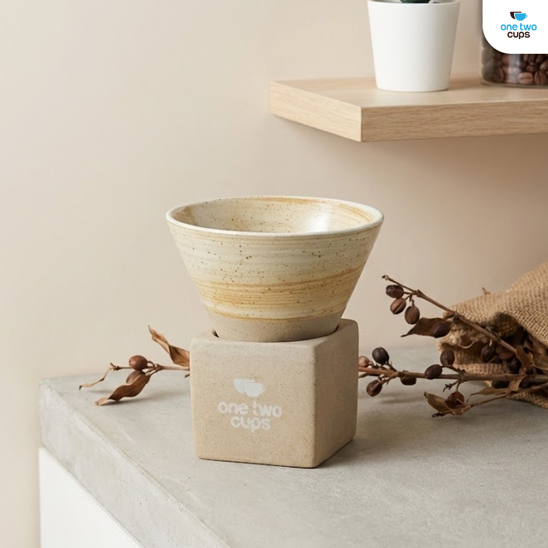 One Two Cups Gelas Keramik Kopi Teh Japanese Cone Shape Cup 100ml - PDQ001 Gambar produk One Two Cups Gelas Keramik Kopi Teh Japanese Cone Shape Cup 100ml - PDQ001