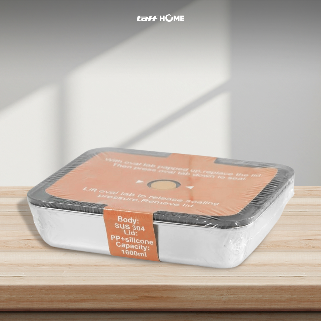 TaffHOME Kotak Makan Lunch Box Multifunction Stainless Steel 304 1600ml - AC-21 Gambar produk TaffHOME Kotak Makan Lunch Box Multifunction Stainless Steel 304 1600ml - AC-21