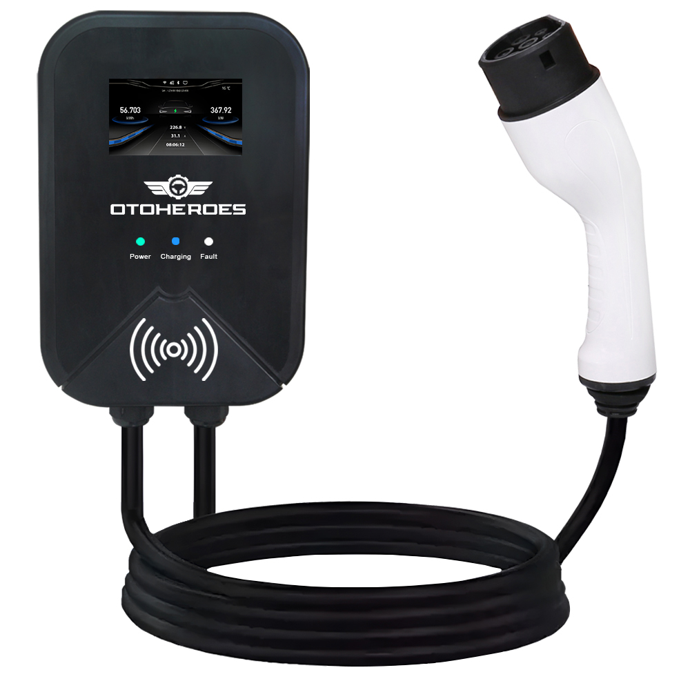 OTOHEROES Charger Mobil Listrik EV Swipe Card Type2 Female AC Charging 32A 7kW 1 Phase - PG01 Gambar produk OTOHEROES Charger Mobil Listrik EV Swipe Card Type2 Female AC Charging 32A 7kW 1 Phase - PG01