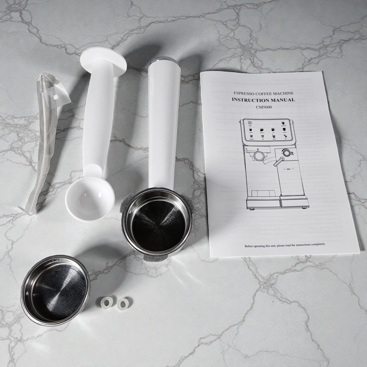 Trieste Mesin Kopi Espresso Coffee Maker Frothing 20 Bar 1350W - CM5600 Gambar produk Trieste Mesin Kopi Espresso Coffee Maker Frothing 20 Bar 1350W - CM5600