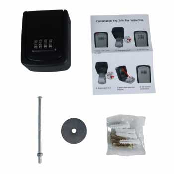Gambar produk MOOL Kotak Brankas Safety Lock Box Metal 4 Digit Password Tipe Dinding - G10