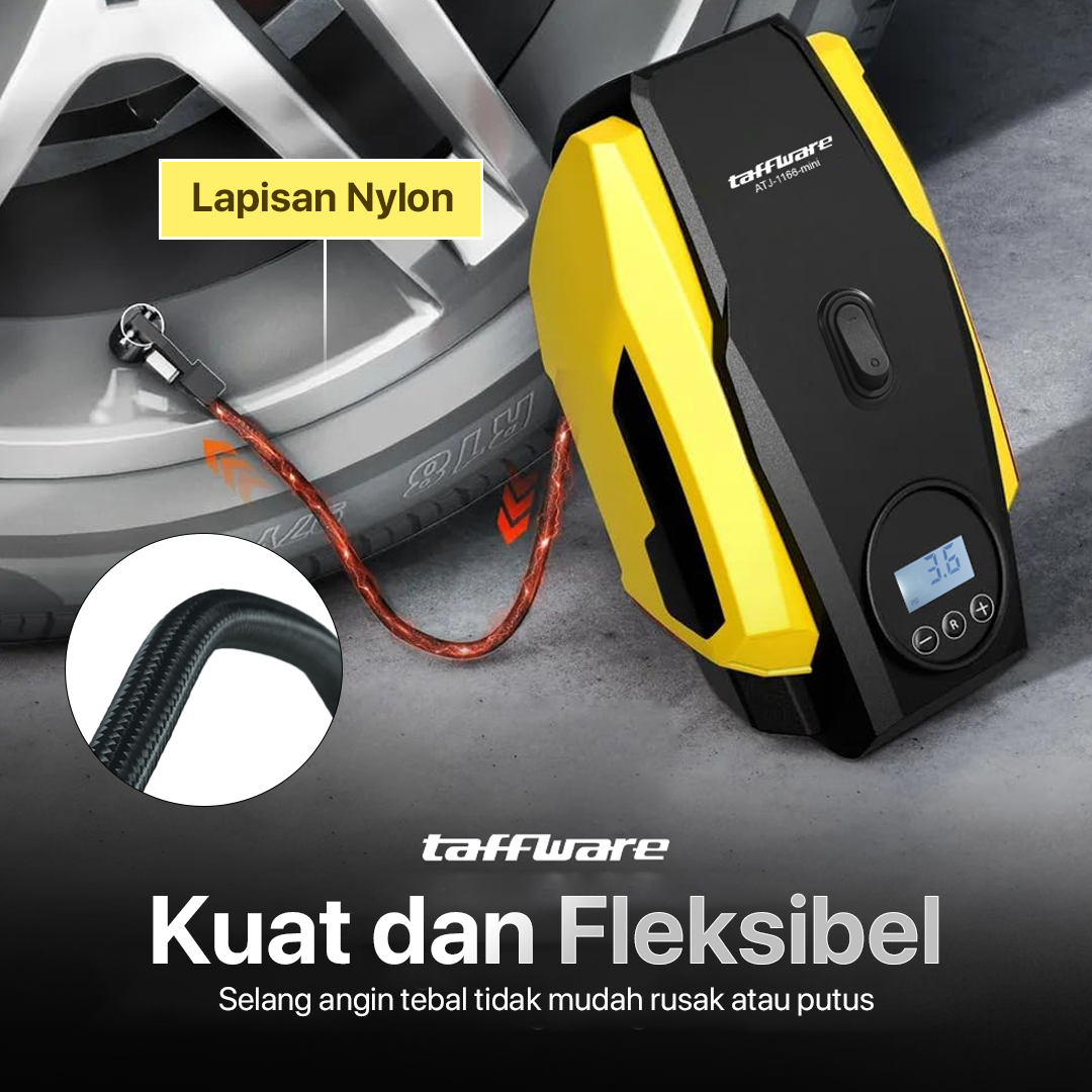 Taffware Pompa Ban Elektrik Portable Air Compressor DC 12V 50 PSI - ATJ-1166-mini Gambar produk Taffware Pompa Ban Elektrik Portable Air Compressor DC 12V 50 PSI - ATJ-1166-mini