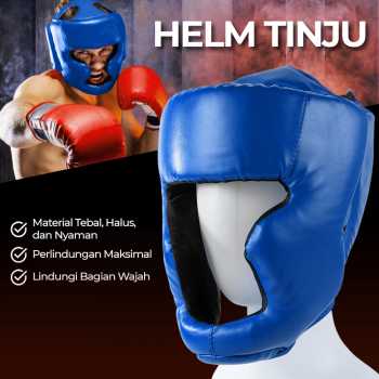 KANXEX Helm Tinju Sanda Pelindung Kepala Adult - WSD-2005