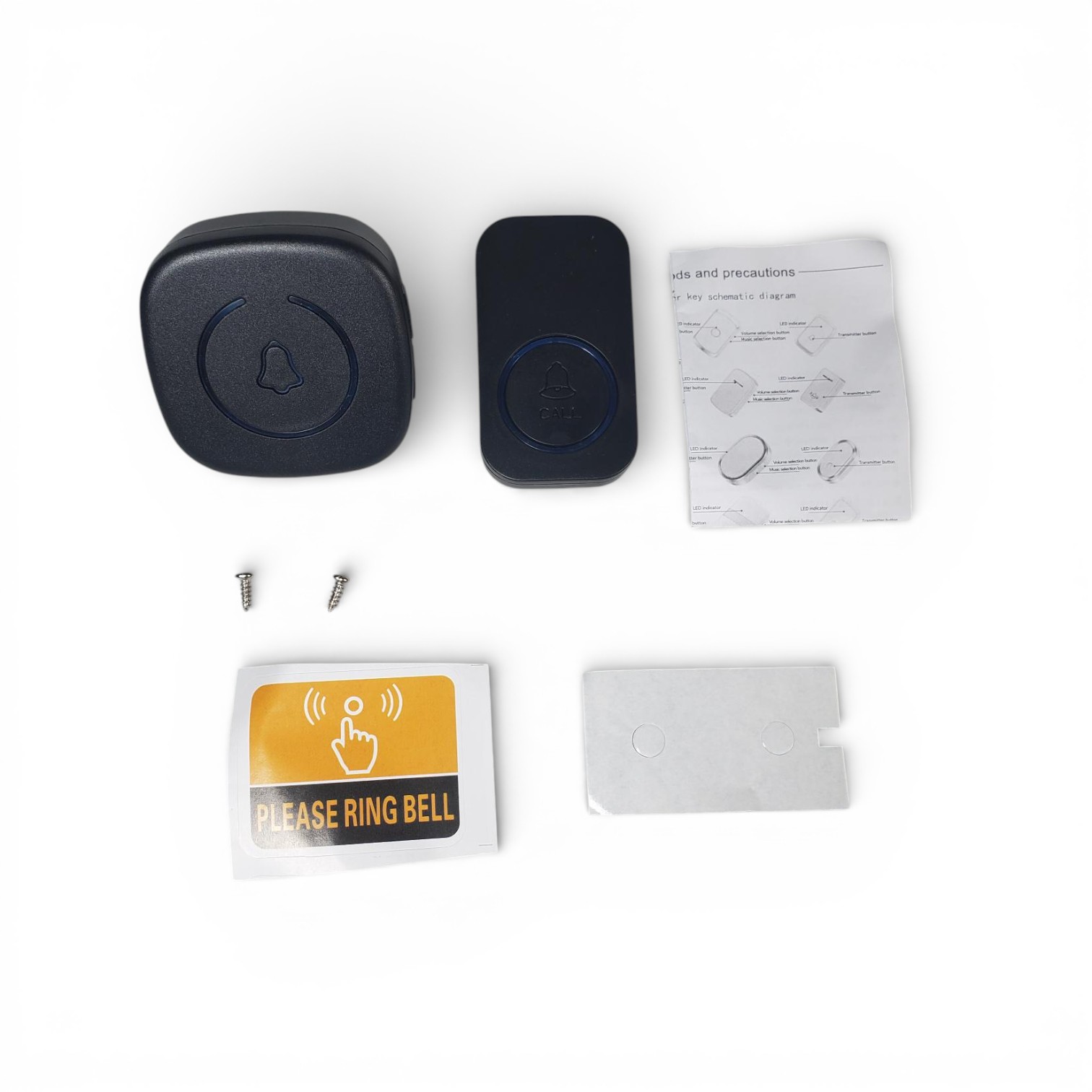 TaffHOME Bel Pintu Wireless Door Bell Waterproof EU Plug 60 Chimes - A6 Gambar produk TaffHOME Bel Pintu Wireless Door Bell Waterproof EU Plug 60 Chimes - A6