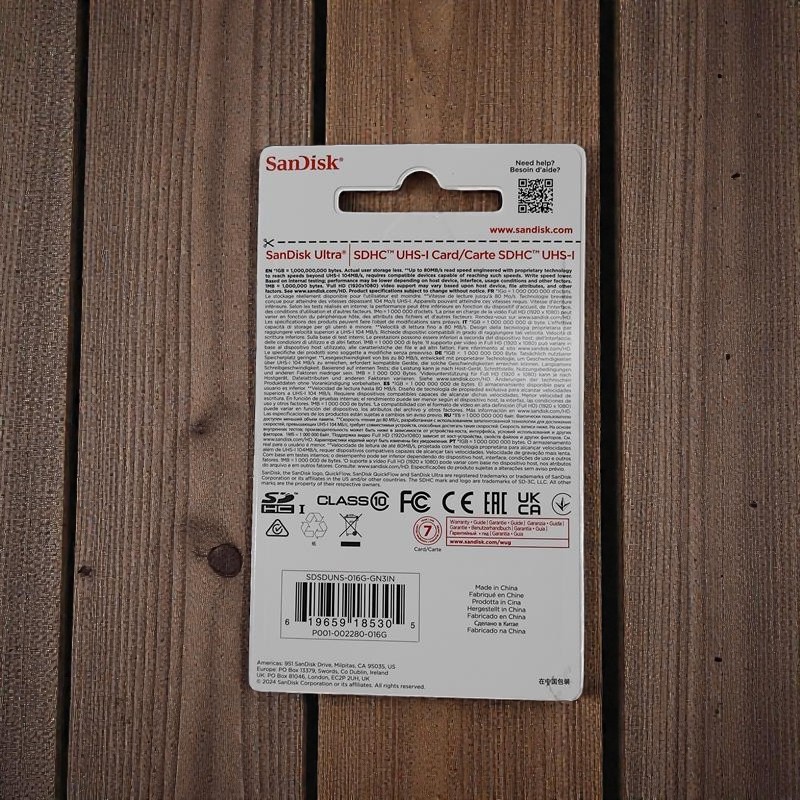 SanDisk Ultra SDHC UHS-I Class 10 SD Card (80MB/s) 16GB - SDSDUNS-GN3IN Gambar produk SanDisk Ultra SDHC UHS-I Class 10 SD Card (80MB/s) 16GB - SDSDUNS-GN3IN