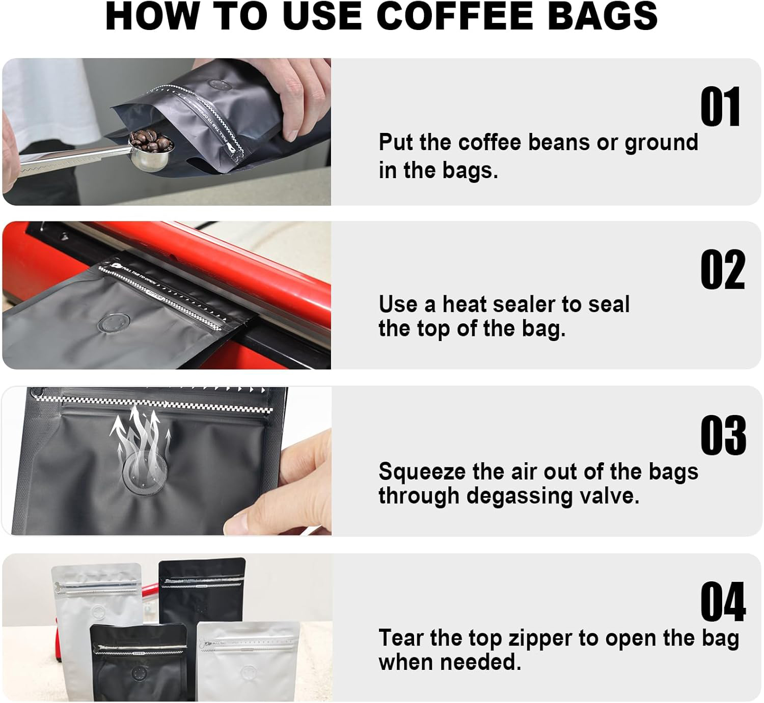 One Two Cups Kemasan Kopi Standing Pouch Ziplock with Valve 10 PCS 250g - KF-10 Gambar produk One Two Cups Kemasan Kopi Standing Pouch Ziplock with Valve 10 PCS 250g - KF-10