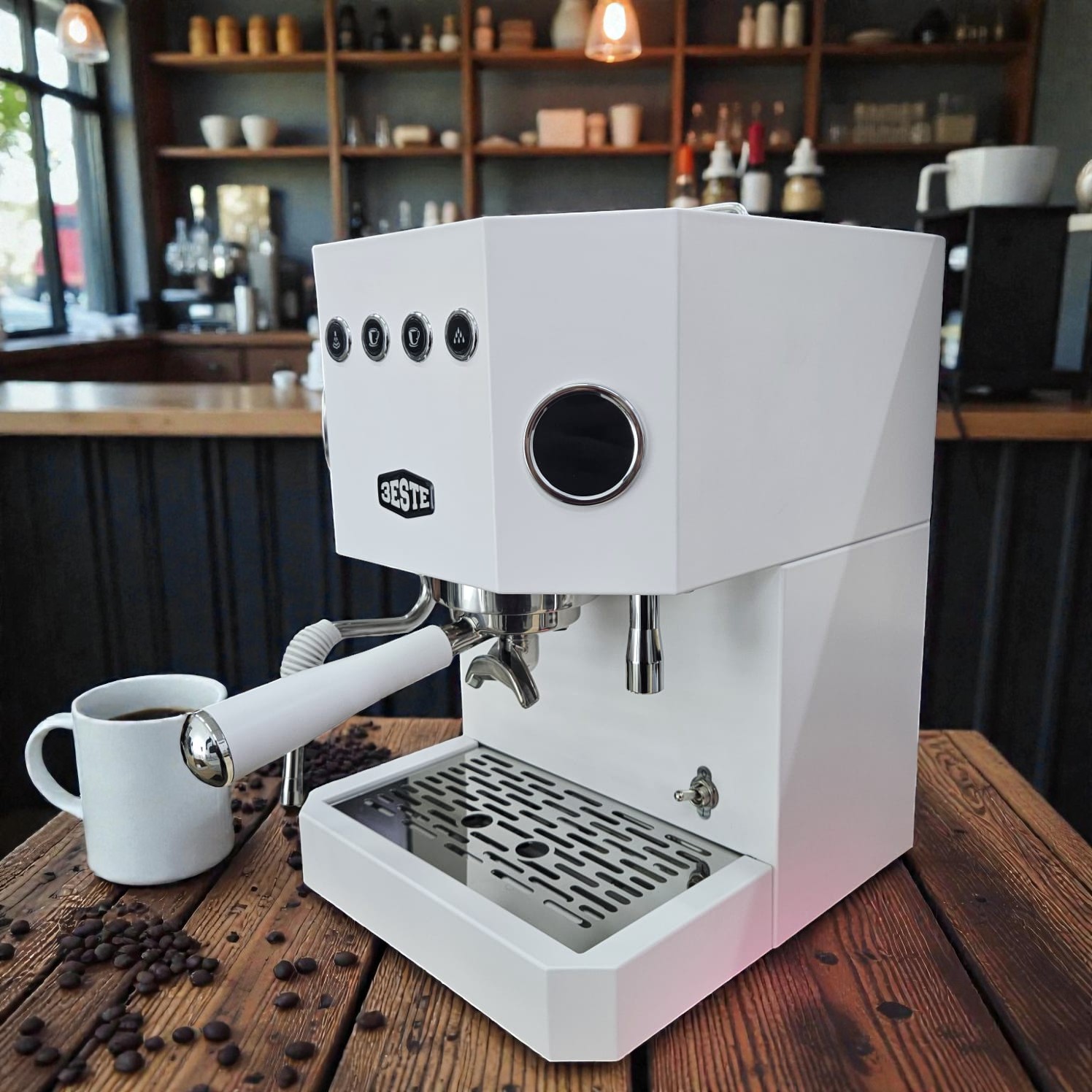 Trieste Mesin Kopi Espresso Coffee Maker Semi Automatic 15 Bar 1450W - C100 Gambar produk Trieste Mesin Kopi Espresso Coffee Maker Semi Automatic 15 Bar 1450W - C100