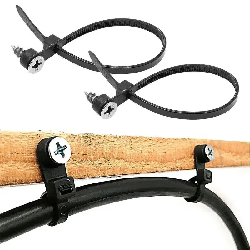 ALLIFE Kabel Ties Zip Screw Nail Hole Cable Nylon 5mm 100 PCS 5x150mm - Z120 Gambar produk ALLIFE Kabel Ties Zip Screw Nail Hole Cable Nylon 5mm 100 PCS 5x150mm - Z120