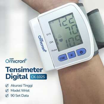 Gambar produk TaffOmicron Tensimeter Digital Pengukur Tekanan Darah Wrist Monitor - CK-102S