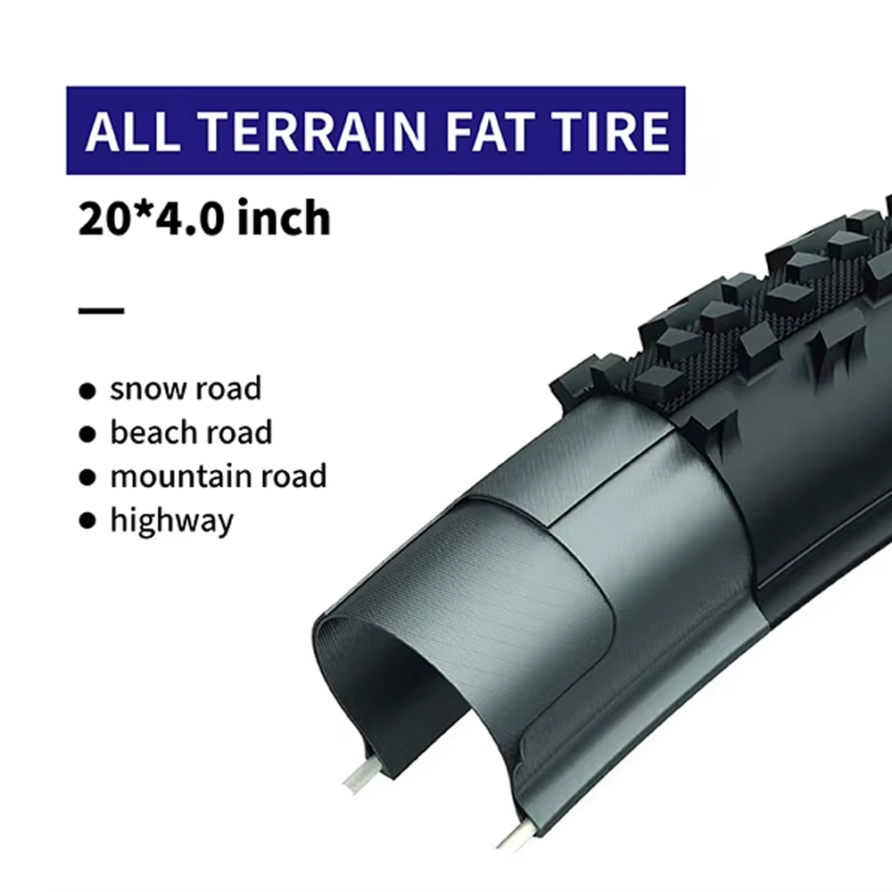 Gambar produk ClipClop Sepeda Listrik Fat Bike 20 Inch Brushless Motor 48V 15Ah 750W - L1