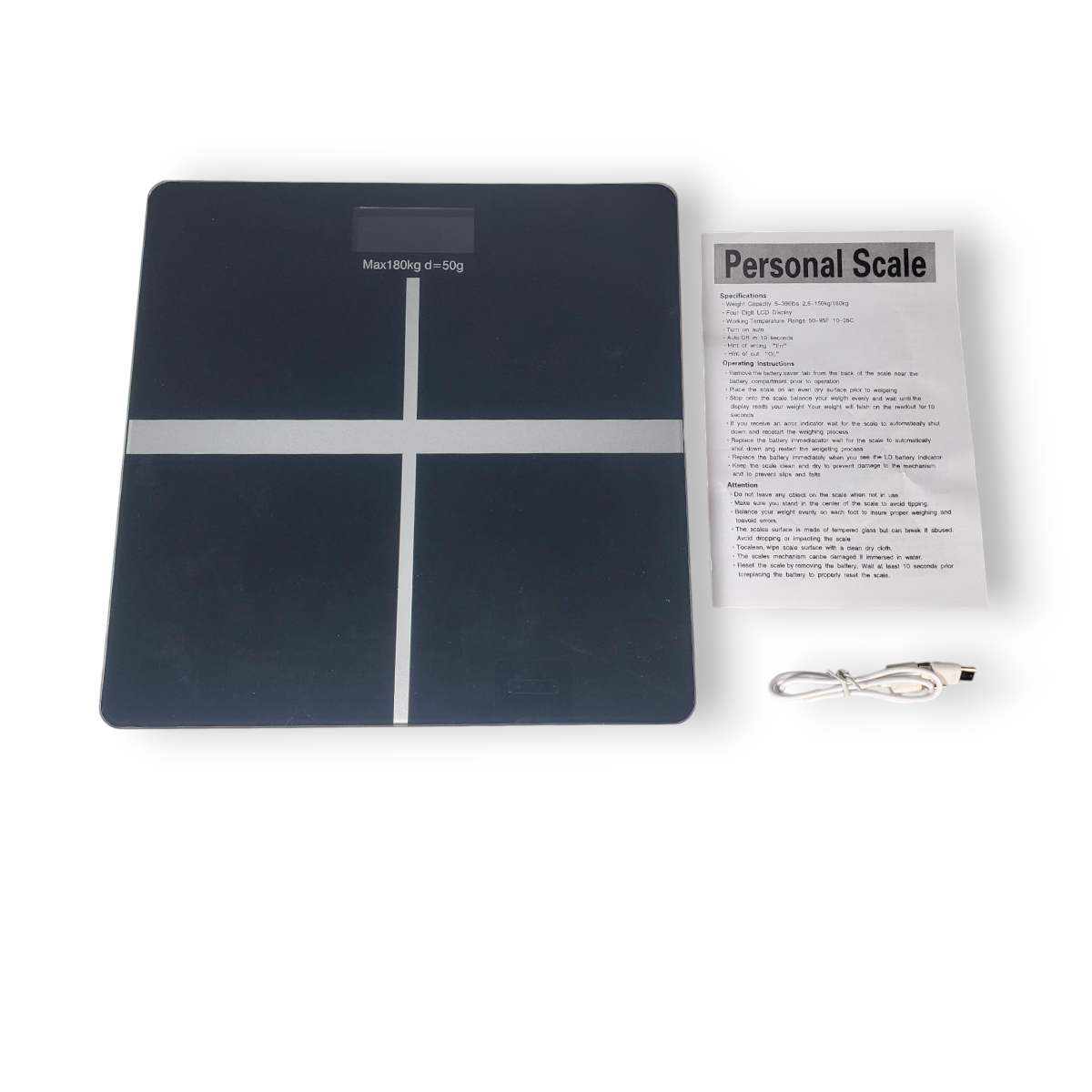 LIFEHOOD Timbangan Badan Digital Scale LED Display 180kg Charging - SC-08 Gambar produk LIFEHOOD Timbangan Badan Digital Scale LED Display 180kg Charging - SC-08