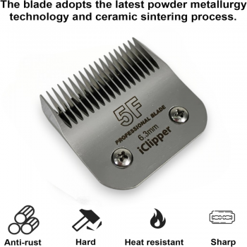 iClipper Mata Pisau Cukur Hewan Pet Clipper Blade High Carbon Steel - A5