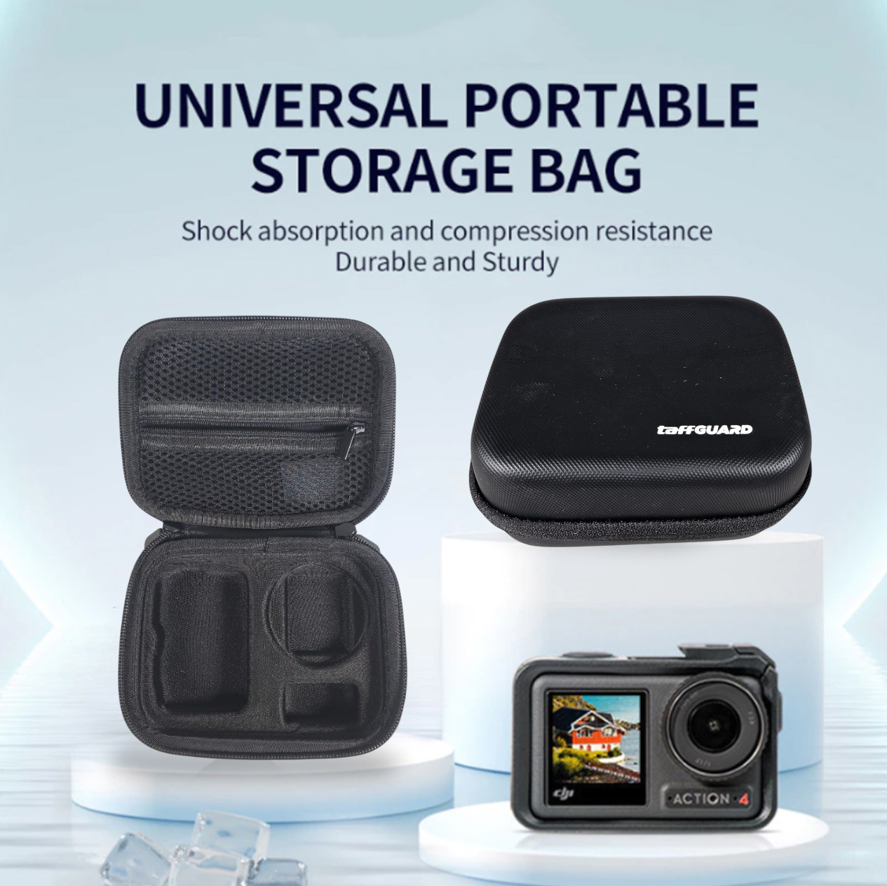 TaffGUARD Tas Kamera Aksi DJI Osmo 3/4/5 Pro Hard Action Storage Bag - ST-345 Gambar produk TaffGUARD Tas Kamera Aksi DJI Osmo 3/4/5 Pro Hard Action Storage Bag - ST-345