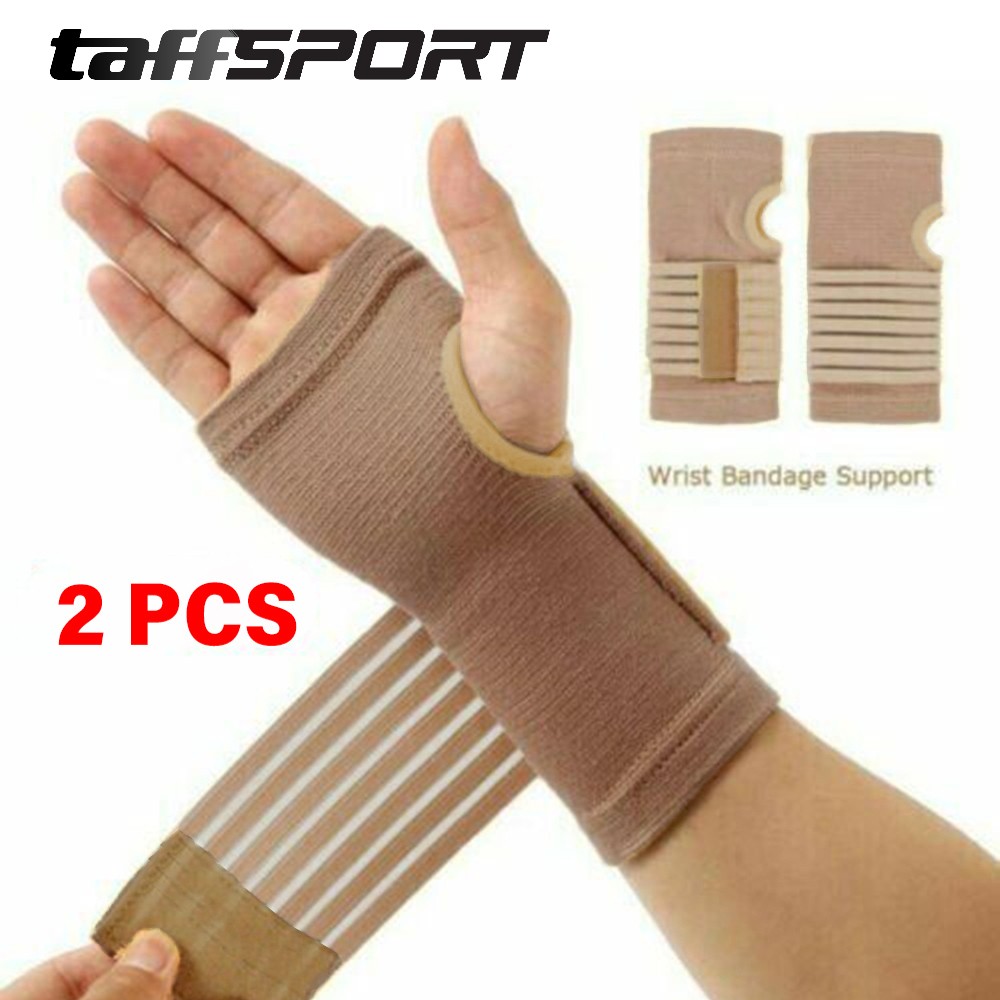 TaffSPORT Pelindung Pergelangan Tangan Wrist Support Gym Fitness 2 PCS - FO-2 Gambar produk TaffSPORT Pelindung Pergelangan Tangan Wrist Support Gym Fitness 2 PCS - FO-2