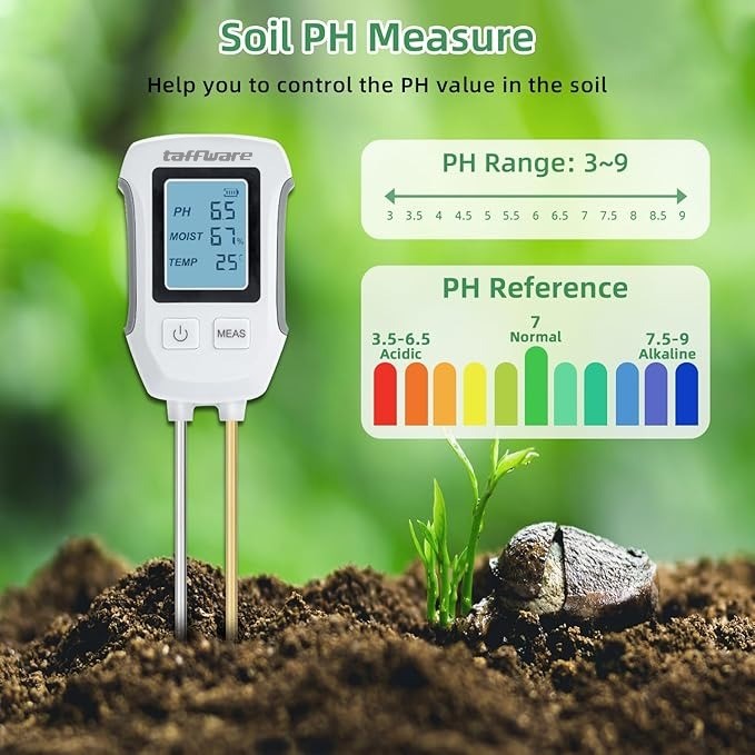 Taffware Alat Pengukur Tanah Digital 3in1 Soil Tester PH Humidity Temp - YG39 Gambar produk Taffware Alat Pengukur Tanah Digital 3in1 Soil Tester PH Humidity Temp - YG39