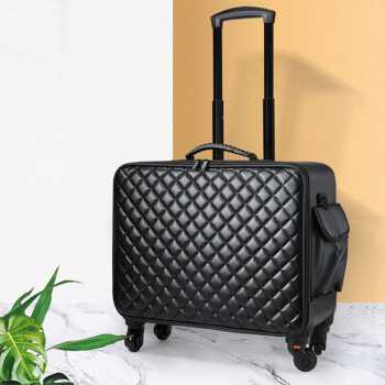 GRASP Tas Koper Organizer Make Up Kosmetik Multifungsi Grid Embroidery - F320