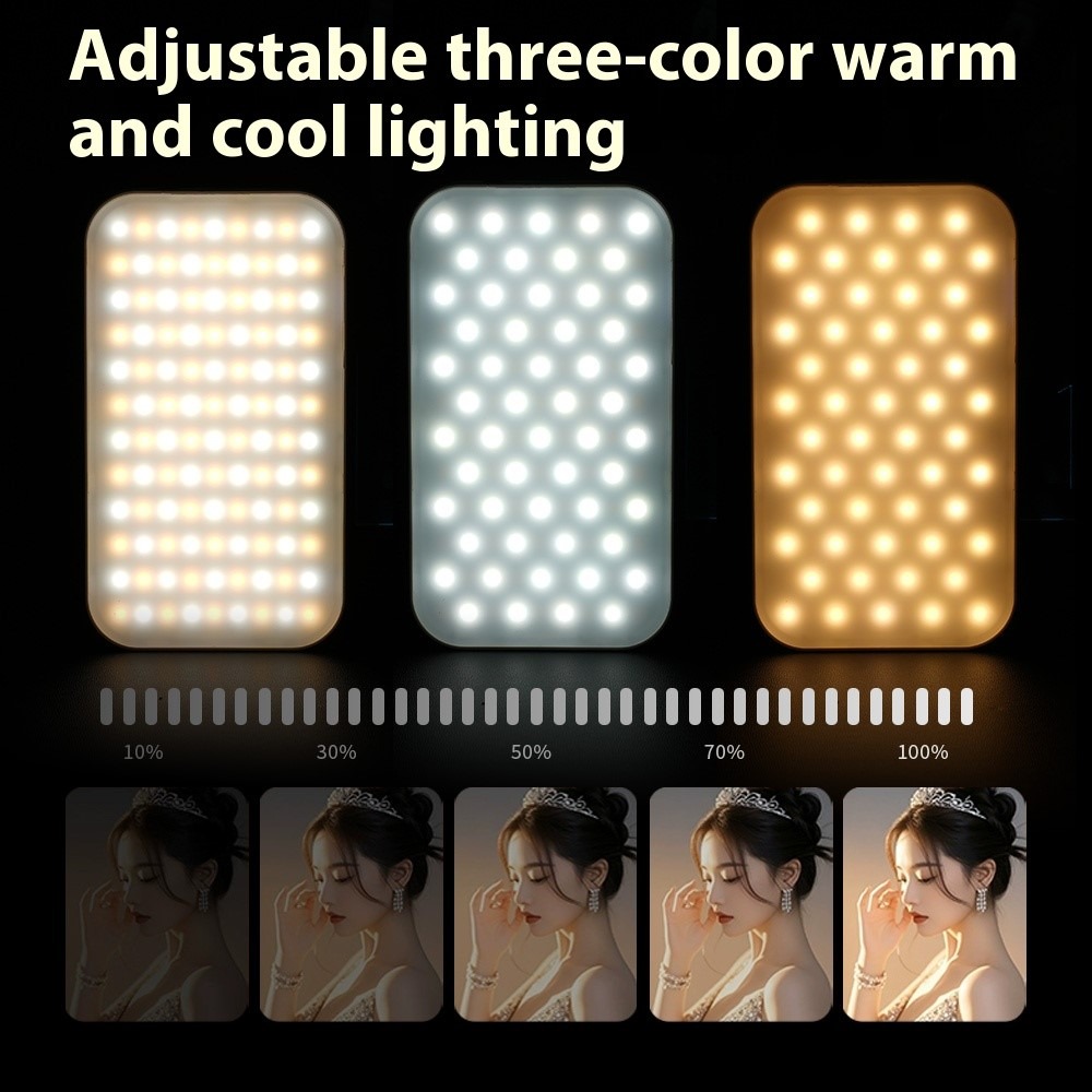 Gambar produk ANLAIKE Lampu Fill Light LED 3in1 Color 2500-9000K Dual Side 1200mAh - N13