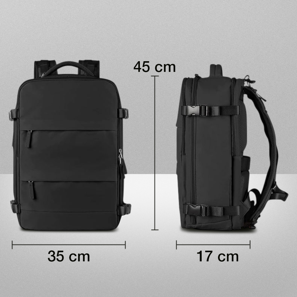 SHOPOVIA Tas Ransel Laptop Travel Bag Waterproof with USB Port 35L - SP14 Gambar produk SHOPOVIA Tas Ransel Laptop Travel Bag Waterproof with USB Port 35L - SP14