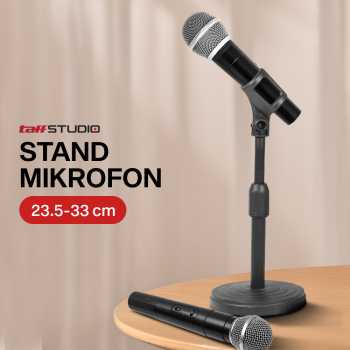 TaffSTUDIO Stand Mikrofon Desktop Disc Microphone Adjustable Height - L3