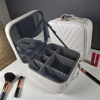 SNU Tas Organizer Make Up Kosmetik Multifungsi with Mirror 26x23x12cm - F300