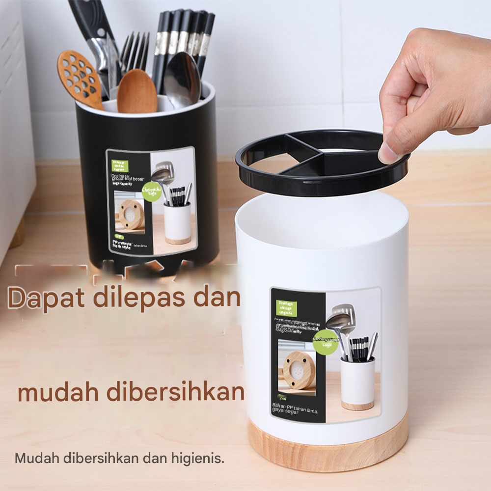 BUYGO Tempat Penyimpanan Sendok Garpu Alat Makan Kitchen Storage Box - BAG210 Gambar produk BUYGO Tempat Penyimpanan Sendok Garpu Alat Makan Kitchen Storage Box - BAG210
