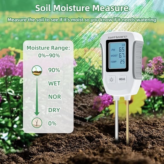 Taffware Alat Pengukur Tanah Digital 3in1 Soil Tester PH Humidity Temp - YG39 Gambar produk Taffware Alat Pengukur Tanah Digital 3in1 Soil Tester PH Humidity Temp - YG39