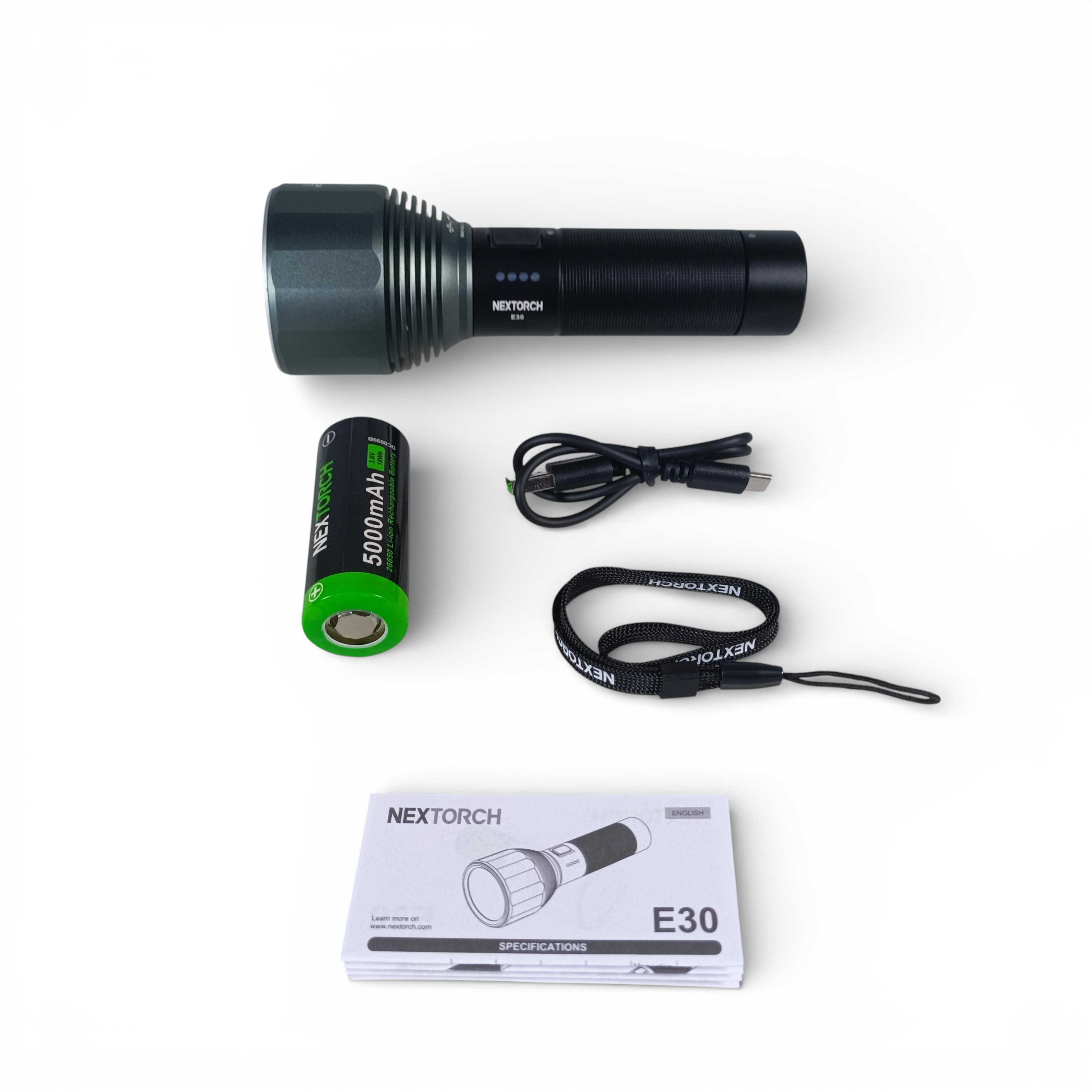 NEXTORCH Senter LED EDC Flashlight Rechargeable IPX7 2000 Lumens - E30 Gambar produk NEXTORCH Senter LED EDC Flashlight Rechargeable IPX7 2000 Lumens - E30
